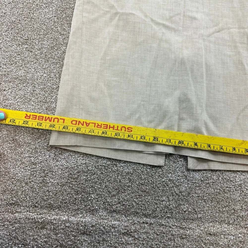 Banana Republic Womens 6 Cotton Linen Blend Skirt Tan Lined Beige Work Office
